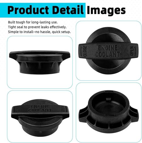 Lmqnzdf Coolant Reservoir Cap - Compatible with Hyundai Genesis/Kia, Replaces 25441-B1000 25441B1000 - Pressure Tested Radiator Overflow Tank Cap for Genesis G80 G90, Sonata, Kia Optima Cadenza in Kuwait