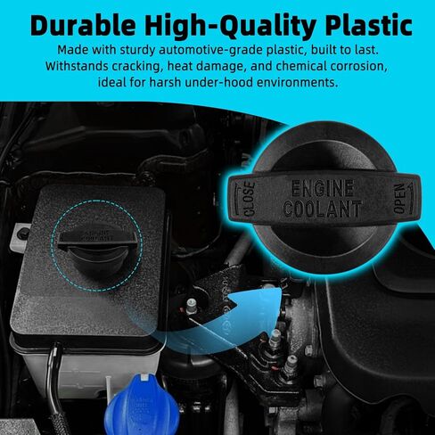 Lmqnzdf Coolant Reservoir Cap - Compatible with Hyundai Genesis/Kia, Replaces 25441-B1000 25441B1000 - Pressure Tested Radiator Overflow Tank Cap for Genesis G80 G90, Sonata, Kia Optima Cadenza in Kuwait