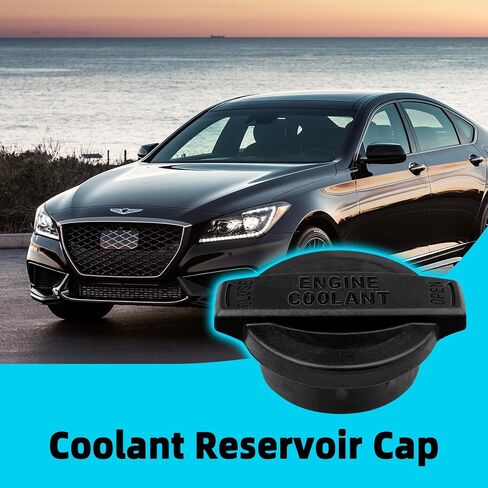 Lmqnzdf Coolant Reservoir Cap - Compatible with Hyundai Genesis/Kia, Replaces 25441-B1000 25441B1000 - Pressure Tested Radiator Overflow Tank Cap for Genesis G80 G90, Sonata, Kia Optima Cadenza in Kuwait