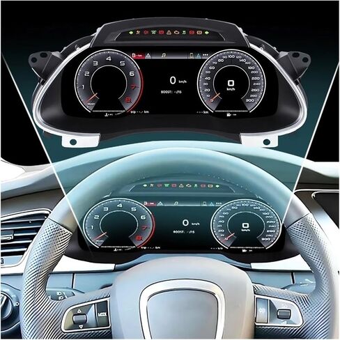 Full Instrument Cluster Multi-Function Digital Board Virtual Cockpit Compatible With Audi A4 2009-2012 High Resolution Plug & Play in Kuwait