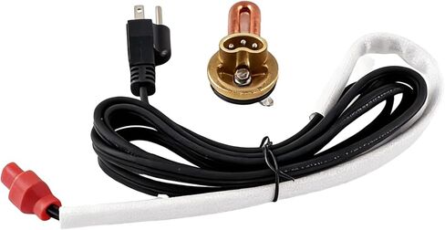 Freeze Plug Engine Block Heater Compatible with Ford Lincoln Mercury International Navistar, 6.9 & 7.3L IDI Diesel Engines 1983-1994 F250 F350 Excursion, 120v 1000w 1.5" Diameter in Kuwait