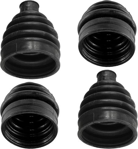 Caltric 2 Front Axle Inner Outer CV Boot Kit for Compatible with Yamaha Rhino 700 YXR700F 4WD Fi 2008-2013 in Kuwait