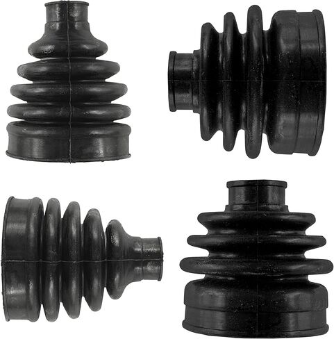 Caltric 2 Front Axle Inner Outer CV Boot Kit for Compatible with Yamaha Rhino 700 YXR700F 4WD Fi 2008-2013 in Kuwait
