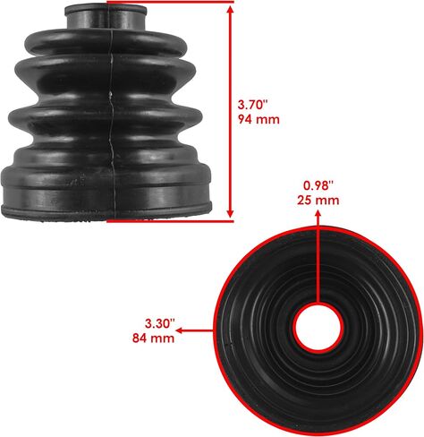 Caltric Front Axle Inner & Outer CV Boot Kit Compatible with Kawasaki Teryx 800 KRF800 2014-2023 / Teryx4 800 KRT800 2014-2025 in Kuwait