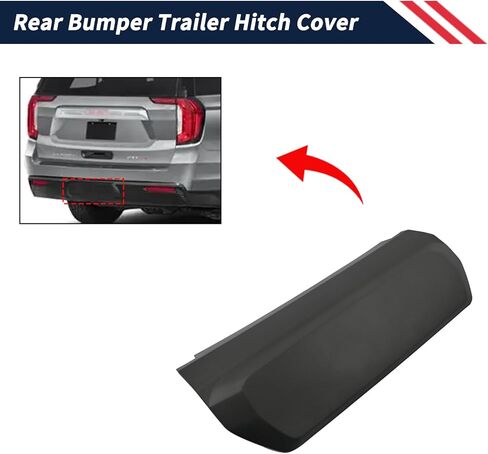 Rear Bumper Trailer Hitch Cover 85139540 Fit for Chevrolet Suburban Tahoe GMC Yukon 2021 2022 2023 2024 Replace 84340919 GM1129130 Tow Hitch Cover w/Mounting Clips in Kuwait