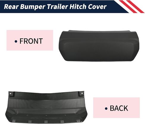 Rear Bumper Trailer Hitch Cover 85139540 Fit for Chevrolet Suburban Tahoe GMC Yukon 2021 2022 2023 2024 Replace 84340919 GM1129130 Tow Hitch Cover w/Mounting Clips in Kuwait