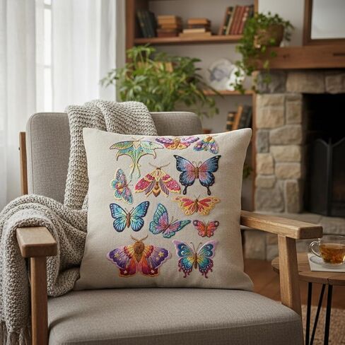 4 Sheets Stick and Stitch Embroidery Paper Patterns, Embroidery Stencils, Butterflies Stabilizer Water Soluble Hand Sewing, Embroidery Pattern for Hand Sewing Lover Beginners, Jean Bag T-Shirt (40Pcs) in Kuwait