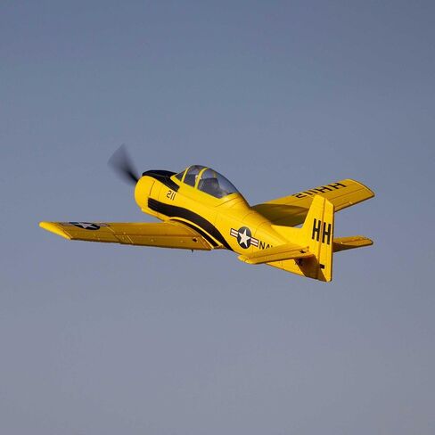HobbyZone RC Airplane T-28 Trojan 450mm RTF (كل ما يلزم للطيران متضمن) مع خزنة، HBZ-1228 in Kuwait