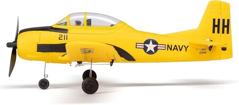 HobbyZone RC Airplane T-28 Trojan 450mm RTF (كل ما يلزم للطيران متضمن) مع خزنة، HBZ-1228 in Kuwait