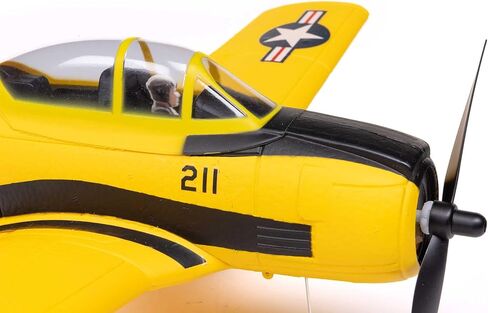 HobbyZone RC Airplane T-28 Trojan 450mm RTF (كل ما يلزم للطيران متضمن) مع خزنة، HBZ-1228 in Kuwait