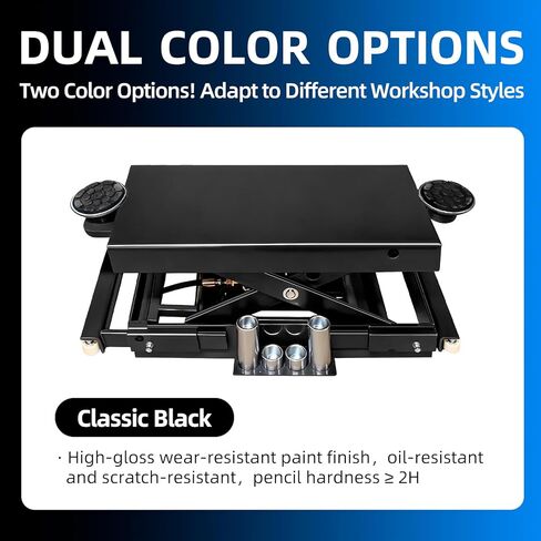 4500 Lb Rolling Scissor Jack, Manual Pump Rolling Bridge Jack for 4 Post Lift, Adjustable Width with 3 Locking Positions in Kuwait