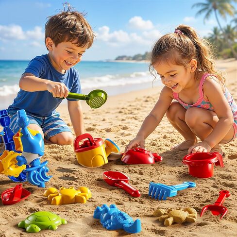 JUKUDAHU 3-Tier Water Table for Kids Ages 4-8 3-5, Sand and Water Table for Toddler with Beach Toys, Outdoor Toys Activity Sensory Play Table, Birthday Gifts for Toddlers 2 3 4 5 6 7 8 Boys Girls in Kuwait
