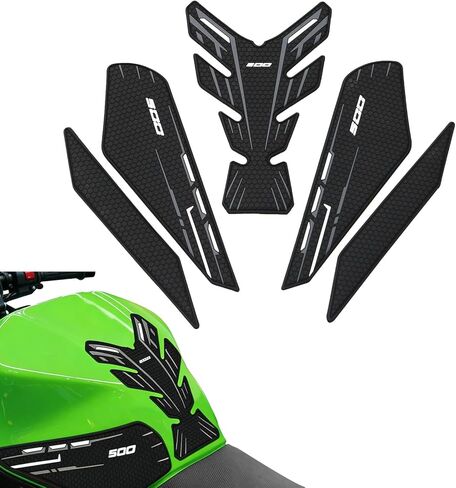 ملصقات واقية لخزان الوقود الجانبي لـ Kawasaki Ninja 500 Z500 Ninja500 SE 2024 2025 متوافقة مع مقابض الخزان Ninja 400 Z400 2018-2025 (رمادي) in Kuwait