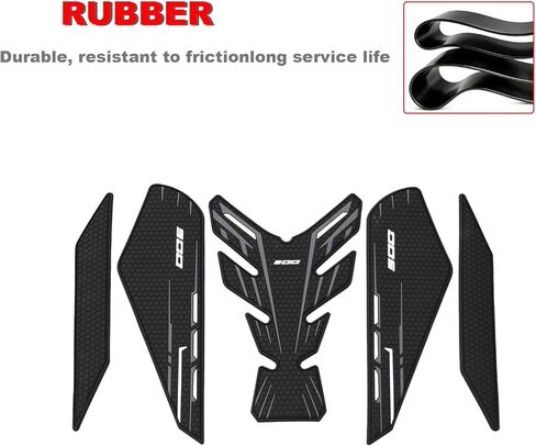ملصقات واقية لخزان الوقود الجانبي لـ Kawasaki Ninja 500 Z500 Ninja500 SE 2024 2025 متوافقة مع مقابض الخزان Ninja 400 Z400 2018-2025 (رمادي) in Kuwait