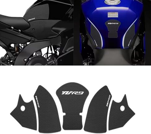 ل YZF-R9 yzf r9 2026 2025 اكسسوارات دراجة نارية المضادة للانزلاق خزان الوقود الجانب ملصق المضادة للانزلاق ملصق خزان قبضة الركبة وسادة in Kuwait