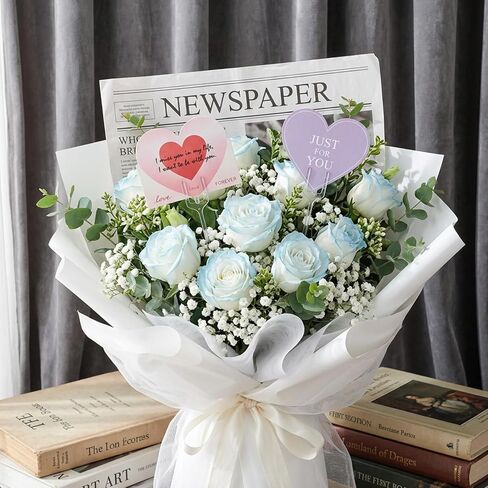 320 Pcs Clear Plastic Floral Pick Card Holders 9.4 Inch Straight Head Fork Shaped Flower Sticks for Wedding Bouquet Arrangement Table Numbers Photo Cake Birthday Party Decoration in Kuwait