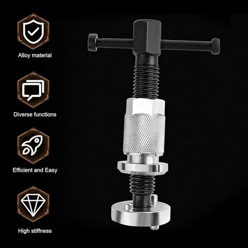 1 PC Brake Caliper Wind Back Tool Kit, Car Rear Brake Tool, Steel Brake Caliper Compression Tool, Universal Automotive Brake System Repair Accessories, for Most Cars (Silver) in Kuwait