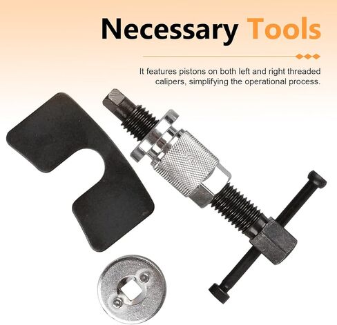 1 PC Brake Caliper Wind Back Tool Kit, Car Rear Brake Tool, Steel Brake Caliper Compression Tool, Universal Automotive Brake System Repair Accessories, for Most Cars (Silver) in Kuwait