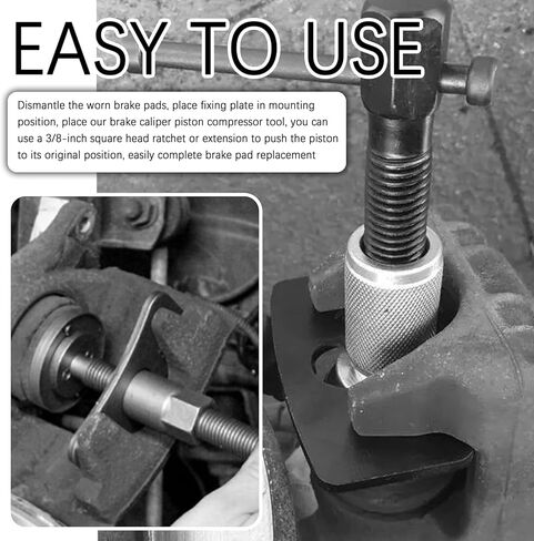 5PCS Brake Caliper Compression Tool Kit with Adapters,Heavy Duty Brake Caliper Tool for Brakes Pad Replacement,Professional Brakes Calipers Piston Compressor Tools for Cars,Trucks in Kuwait