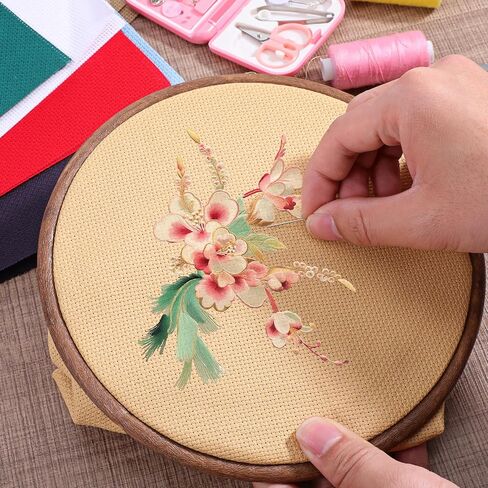 12 Pcs 12 x 18 inch Aida Cloth, Colorful 14 Count Cross Stitch Fabric, Classic Reserve Cross Stitch Aida Cloth, Pre-Cut Fabric for DIY Craft Embroidery Needlework in Kuwait