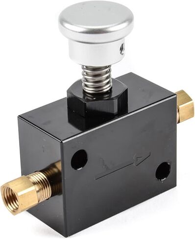 JEGS Hydraulic Brake Lock | Includes Adapter Fittings For 3/16in.Brake Line | Black Anodized Aluminum in Kuwait