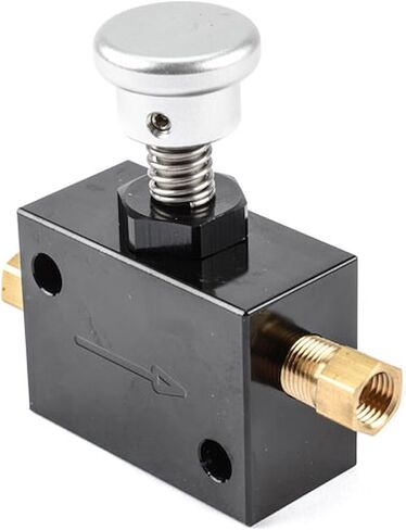JEGS Hydraulic Brake Lock | Includes Adapter Fittings For 3/16in.Brake Line | Black Anodized Aluminum in Kuwait