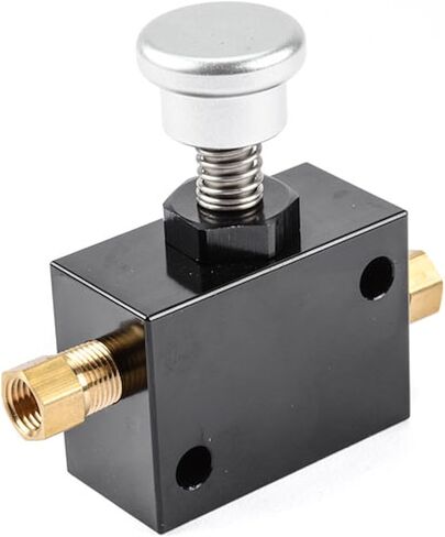 JEGS Hydraulic Brake Lock | Includes Adapter Fittings For 3/16in.Brake Line | Black Anodized Aluminum in Kuwait