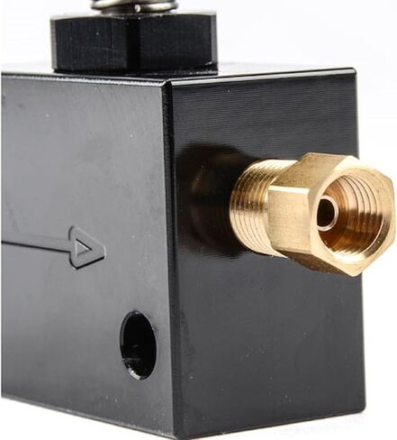 JEGS Hydraulic Brake Lock | Includes Adapter Fittings For 3/16in.Brake Line | Black Anodized Aluminum in Kuwait