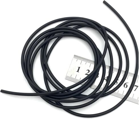 2/5/10M 2 2.5 2.65 3 3.5 4 4.5 5-10mm Solid Black Sealing Strip Oil Resistance Nitrile Rubber Round Strip Strip(10M,0.8mm) in Kuwait