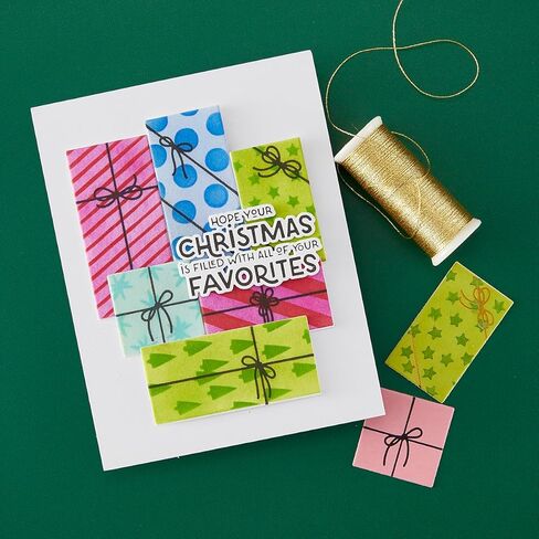 SA312 Hero Arts Gorgeous Giftwrap Layering Stencils from The Best Gift Ever Collection in Kuwait