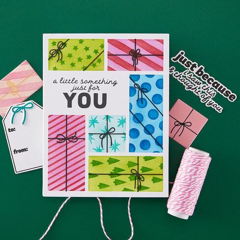 SA312 Hero Arts Gorgeous Giftwrap Layering Stencils from The Best Gift Ever Collection in Kuwait