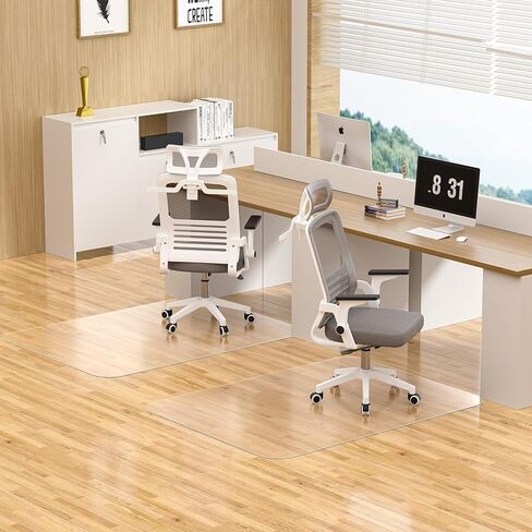 Office Chair Mat for Carpet, 36" Round Clear and Thick Carpet Chair Mats with Non-Slip Studded for Home and Office Low Pile Carpets - Not for Hardwood Floor in Kuwait
