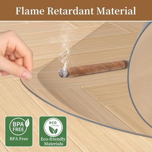 Office Chair Mat for Carpet, 36" Round Clear and Thick Carpet Chair Mats with Non-Slip Studded for Home and Office Low Pile Carpets - Not for Hardwood Floor in Kuwait