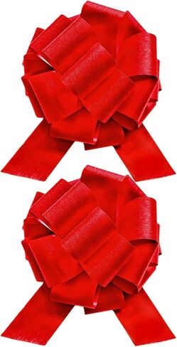 2PCS Royal Blue Pull Bows for Gift Wrapping, 10" Brushed Glitter Large Ribbon Bow, Big Present Bows for Graduation, Boy's Birthday, Gift Baskets, School Event, Hanukkah, Party & Home Decor (Navy Blue) in Kuwait