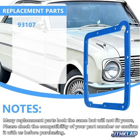 93107 حشية وعاء زيت ناقل الحركة المتوافقة مع ناقل الحركة الأوتوماتيكي Ford C4 Moroso 93107 حشية مطاطية عالية التحمل مع قلب فولاذي لا يتطلب مادة مانعة للتسرب in Kuwait