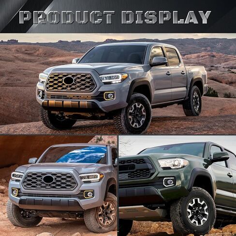 LED Fog Daytime Running Lights - for Toyota Tacoma Limited SR SR5 Trail 2016-2023 Front Bumper Fog Light DRL Turn Signal Lamp Assembly Dynamic Sequential Turn Signal IP67 Waterproof in Kuwait