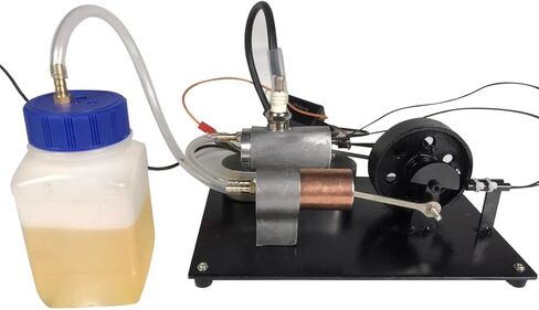 Kooteyybhyy Engine Model Kit That Works, Mini Single Cylinder 3 Stroke Engine Gasoline/Kerosene/Methanol Internal Combustion Engine Model, Collectible Toy for Adults in Kuwait