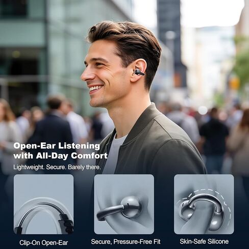 AI Translation Earbuds, 6 Modes Real-Time Bidirectional 40+ Languages, 6H Battery 24H Playtime, Audifonos Traductores Inglés Español, AI Meeting Assistant, Bluetooth 6.0 Open-Ear in Kuwait