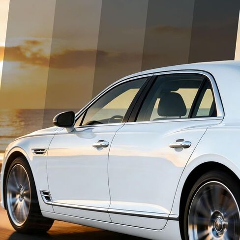 Car Window Tint Film, 5%/15%/20%/35%/50% VLT Car Window Tint Roll (20IN x 20FT), Heat & Glare Reduction UV Blocking, Privacy Car Window Tint Fit for Sedan SUV (50% VLT) in Kuwait