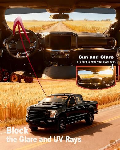 AUTOTEK Custom Precut Window Tint Film & Sun Strip for 2009-2026 Ford F150 Crew Extended Regular Cab, Heat Blocker UV Protection Privacy Automotive Shade, Easy DIY Truck Pickup Window Tint Kit in Kuwait