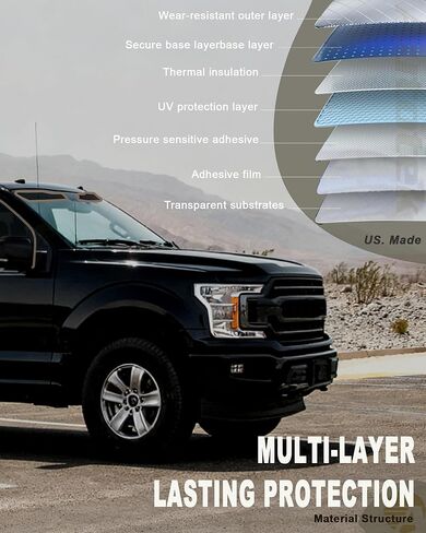 AUTOTEK Custom Precut Window Tint Film & Sun Strip for 2009-2026 Ford F150 Crew Extended Regular Cab, Heat Blocker UV Protection Privacy Automotive Shade, Easy DIY Truck Pickup Window Tint Kit in Kuwait