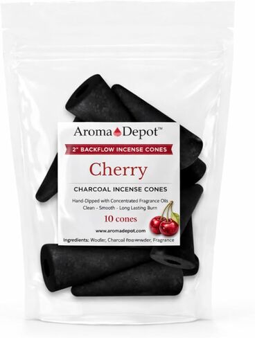 2'' Cherry Backflow Charcoal Incense Cones (10 Cones) in Saudi Arabia