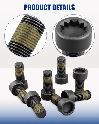 8Pcs N90665001 Flywheel Bolts Set Fit for Audi A1 A3 A4 A5 A6 Q2 Q3 Fit for VW Golf Passat Tiguan Transporter 1.8/2.0T Replace WHT009773 in Kuwait