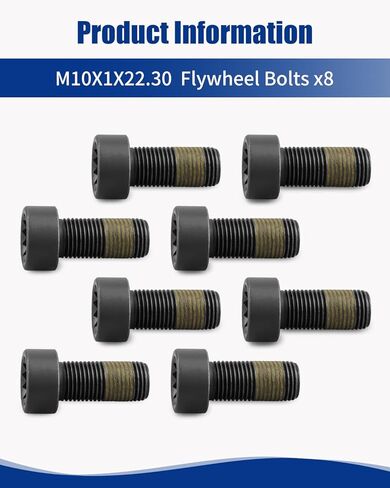8Pcs N90665001 Flywheel Bolts Set Fit for Audi A1 A3 A4 A5 A6 Q2 Q3 Fit for VW Golf Passat Tiguan Transporter 1.8/2.0T Replace WHT009773 in Kuwait