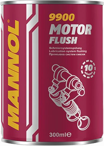 Mannol Motor Flush Engine Cleaner, 10-Minute Deep Cleaning Additive for Gasoline and Diesel Engines, Removes Sludge and Deposits, Safe for All Oils and Engines, 300ml in Kuwait
