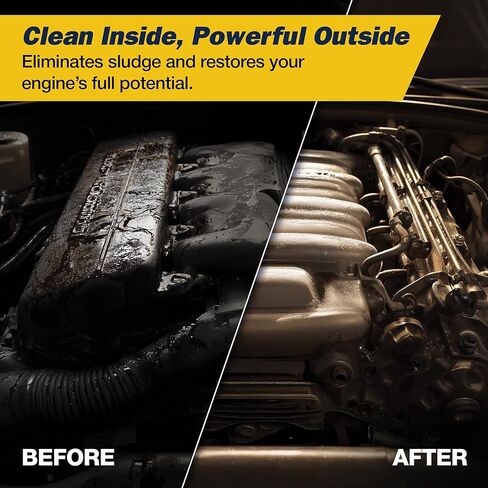 Mannol Motor Flush Engine Cleaner, 10-Minute Deep Cleaning Additive for Gasoline and Diesel Engines, Removes Sludge and Deposits, Safe for All Oils and Engines, 300ml in Kuwait