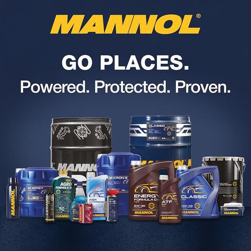 Mannol Motor Flush Engine Cleaner, 10-Minute Deep Cleaning Additive for Gasoline and Diesel Engines, Removes Sludge and Deposits, Safe for All Oils and Engines, 300ml in Kuwait