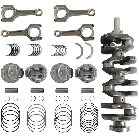 G4KH Engine Rebuild Kit Crankshaft Connecting Rod Pistons & Ring Set Bearings for Hyundai Sonata Santa Fe Genesis Kia Optima Sorento Sportage 2.0T L4 Gas 2011-2020 231112G000 235102G400 23410-2G410 in Kuwait