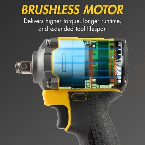 Wagan EL4500 OneVolt Cordless 3-in-1 Power Tool, 1/2 Inch Brushless Impact Wrench Kit with 280 ft-lbs Torque, 21V 3Ah Battery, Drill Bits, Screwdriver Bits and Impact Sockets for Car and Home in Kuwait