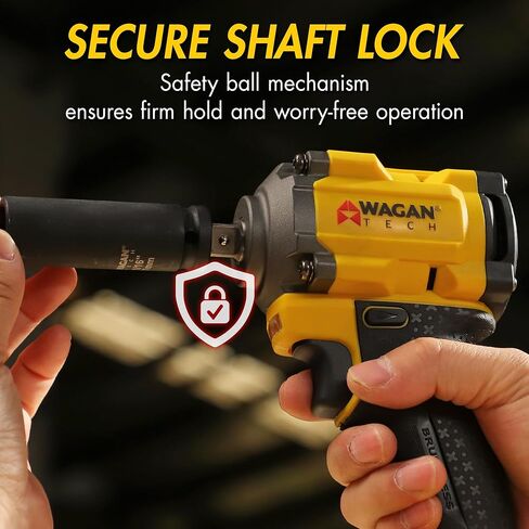 Wagan EL4500 OneVolt Cordless 3-in-1 Power Tool, 1/2 Inch Brushless Impact Wrench Kit with 280 ft-lbs Torque, 21V 3Ah Battery, Drill Bits, Screwdriver Bits and Impact Sockets for Car and Home in Kuwait